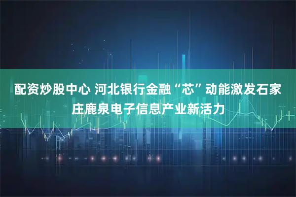 配资炒股中心 河北银行金融“芯”动能激发石家庄鹿泉电子信息产业新活力